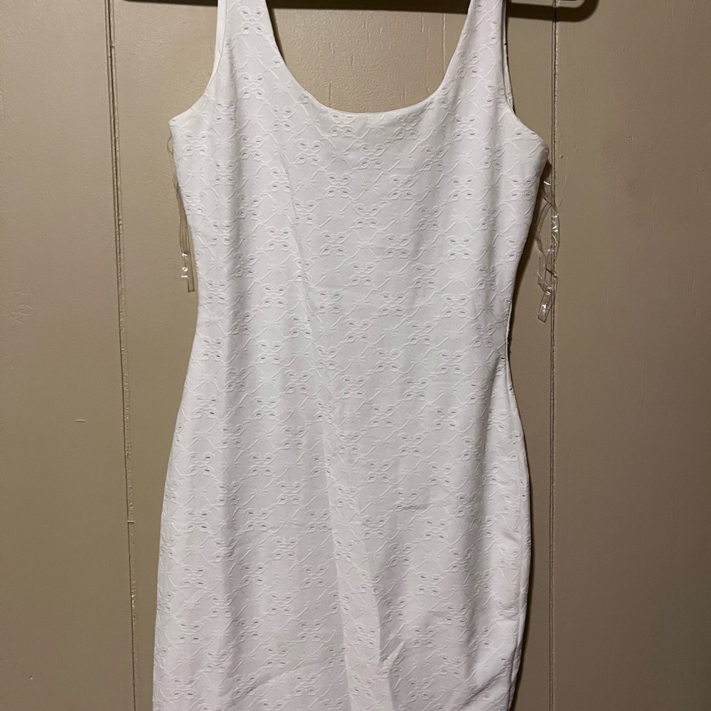 Windsor White Textured Mini Dress